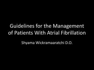 Guidelines for the Management of Patients With Atrial Fibrillation