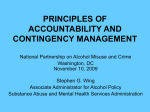 Principles of Accountability and Contingency Management