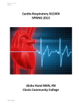 Cardio-Respiratory N124IN SPRING 2013 Aloha Hand MSN, RN