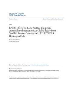 ENSO Effects on Land Surface-Biosphere