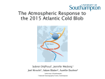 Atmospheric Response to Atlantic Cold Blob - Blue
