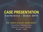 Case Presentation conference- Dubai 2016