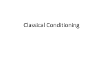 Classical Conditioning