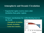 Atmospheric and Oceanic Circulation