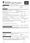 ACC4231 Request for prior approval of orthodontic dental treatment