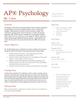 AP Psychology Syllabus