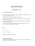 Physics Work Sheet 2