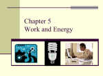 Chapter 5 Work and Energy