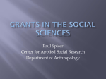 Grants in the Social Sciences