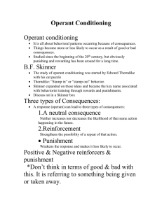 Operant Conditioning