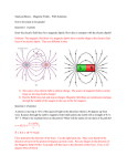 Study problems – Magnetic Fields – With Solutions Not to be turned