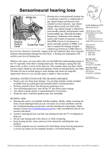 Sensorineural Hearing Lose