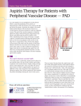 Aspirin Therapy for Patients with Peripheral Vascular Disease — PAD