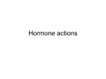 Hormone actions