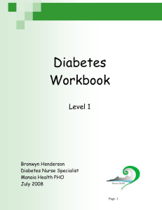 Diagnosis of Diabetes, Impaired Glucose Tolerance and