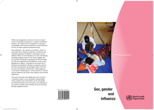 Sex, gender and influenza - World Health Organization