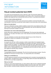Visual evoked potential test (VEP) (type:pdf size:128KB)