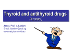 Thyroid and antithyroid hormones