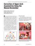 Correction of Upper-Arch Asymmetries Using the Mesial