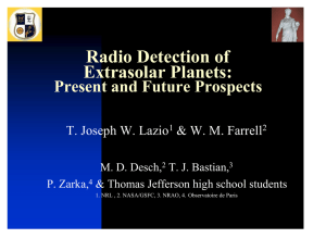 Radio Detection of Extrasolar Planets: