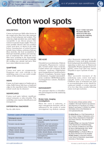 Cotton wool spots