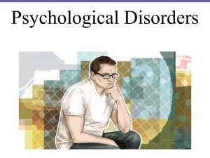 Psychological Disorders