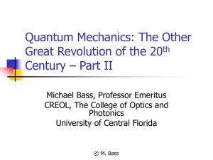 10. Quantum Mechanics Part II