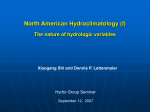 Hydroclimatology of North America 1