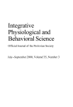 Integrative Physiological and Behavioral Science