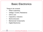 Basic Electronics - University of Pennsylvania