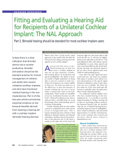 Bimodal hearing should be standard for most cochlear implant users