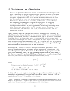 1-17 The Universal Law of Gravitation