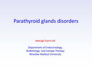 Parathyroid gland disorders
