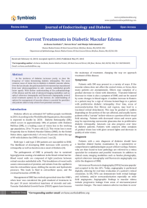 Current Treatments in Diabetic Macular Edema