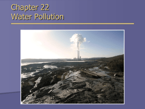 Chapter 22 Water Pollution