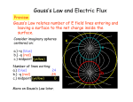 Gauss`s Law and Electric Flux