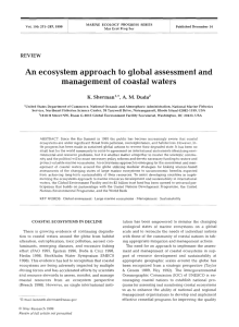 An ecosystem approach to global assessment and management of