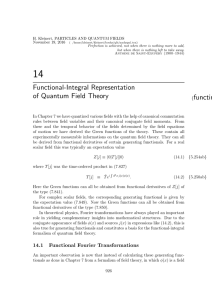 Functional-Integral Representation of Quantum Field Theory {functint