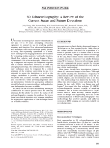 3D Echocardiography: A Review of the Current Status and Future