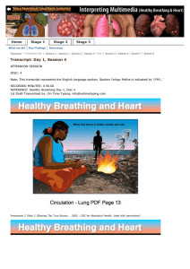 Interpreting Multimedia (Healthy Lungs and Heart)