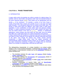 CHAPTER 4: PHASE TRANSITIONS