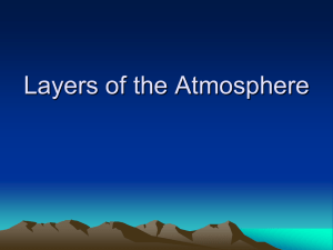 Layers of the Atmosphere