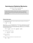 Semiclassical Statistical Mechanics