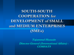 South-South Cooperation for Development of Small and Medium