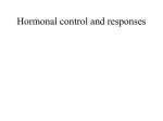 Hormonal control and responses