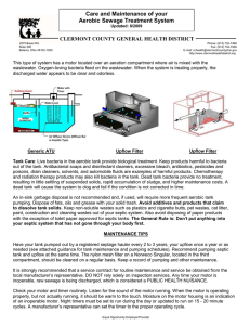 Care and Maintenance of your Aerobic Sewage Treatment System