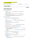 Lesson 2 | Plant Responses - Kapuk`s E