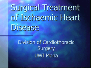 Surgical Treatment of Ischaemic Heart Disease