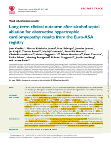 Long-term clinical outcome after alcohol septal ablation for