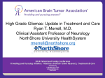 High Grade Gliomas: Update in Treatment and Care Ryan T. Merrell